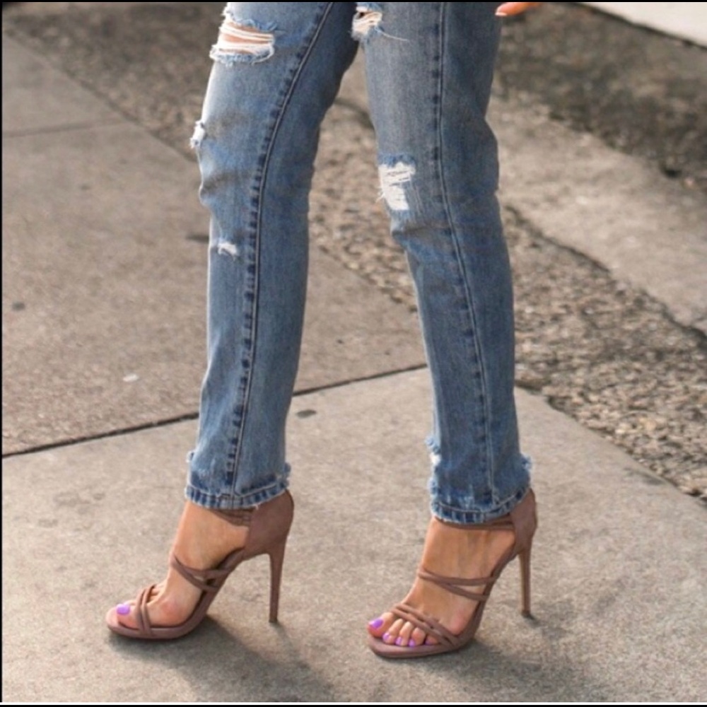 Steve Madden Tito sandal blush nubuck Sz 8.5